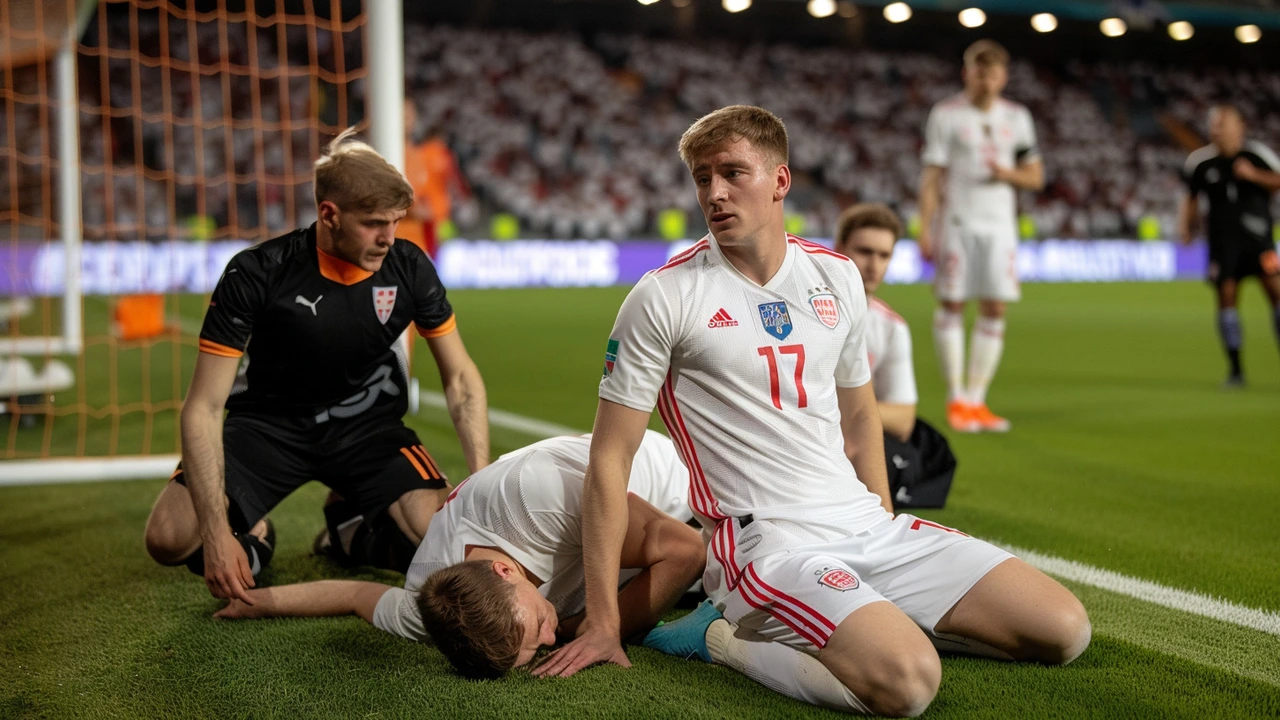 Hungarian Footballer Barnabas Varga Hospitalized After Collision with Scotland's Angus Gunn in Euro 2024 Match